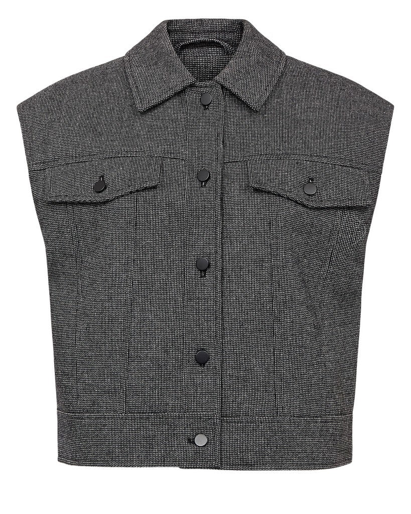 Nümph Vest - NuRoki Vest i Dark Grey Melange
