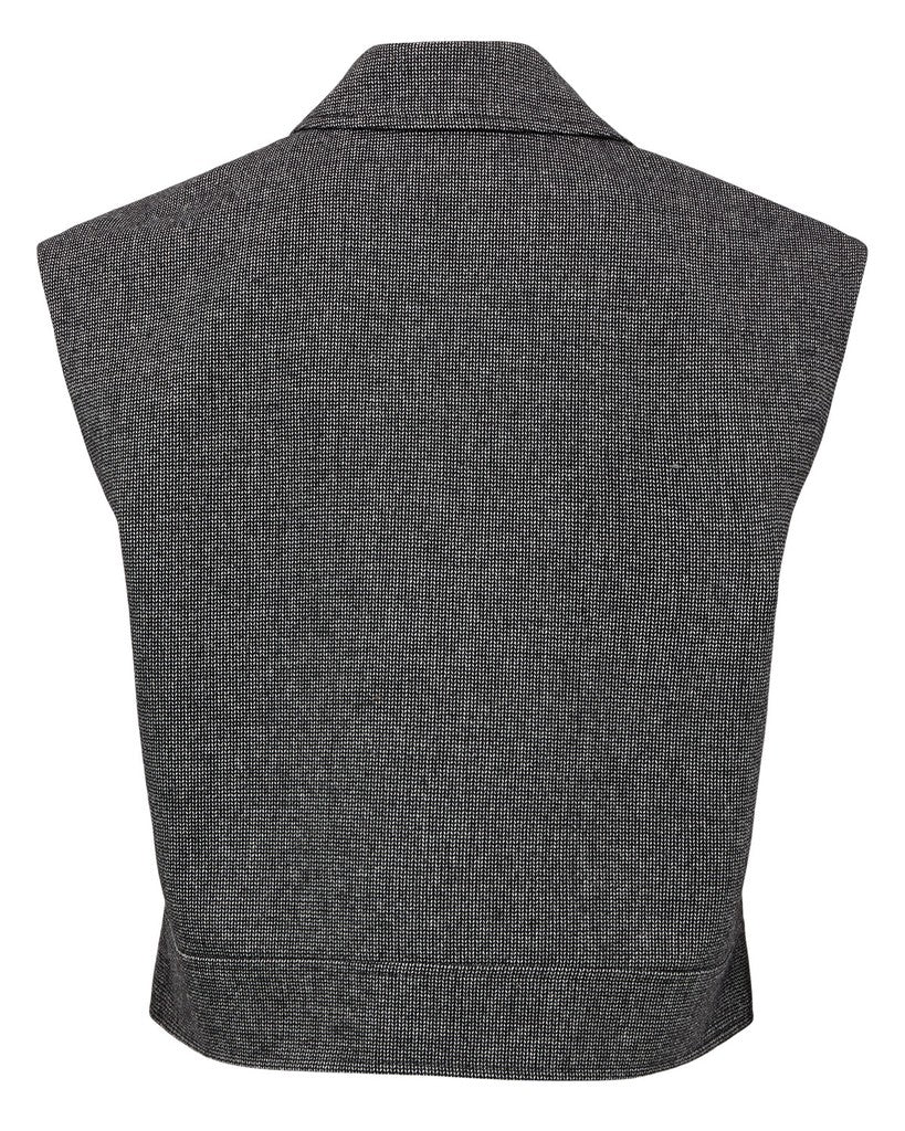 Nümph Vest - NuRoki Vest i Dark Grey Melange