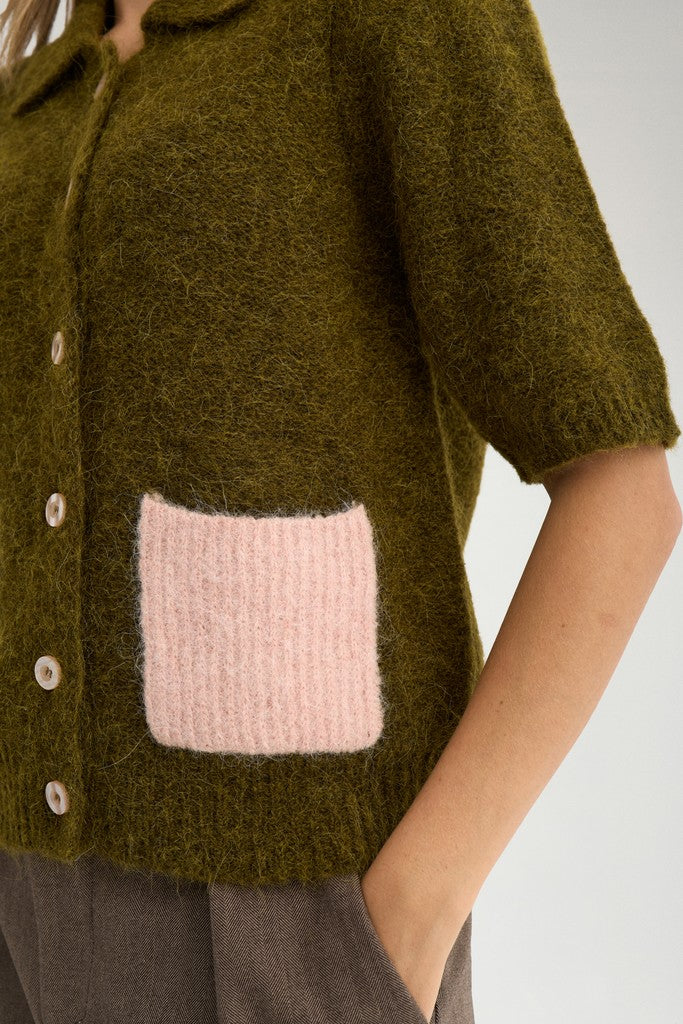 Nümph Cardigan - NuSalia Cardigan i Fir Green