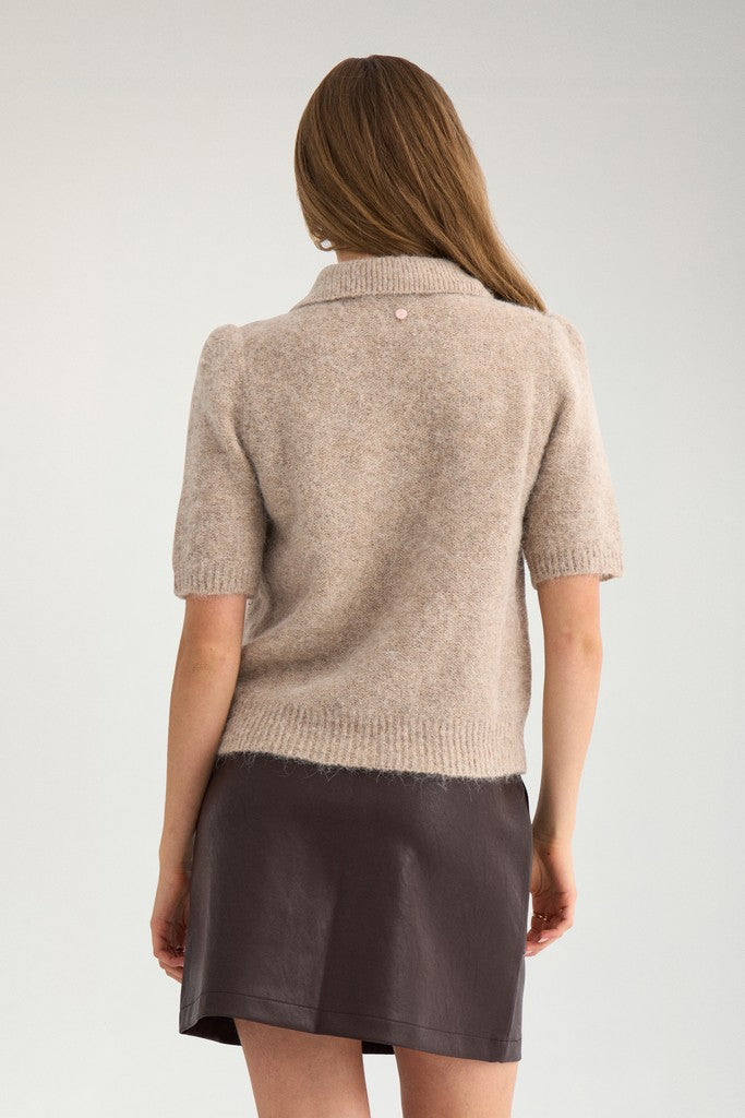 Nümph Cardigan - NuSalia Cardigan i Sesame Melange