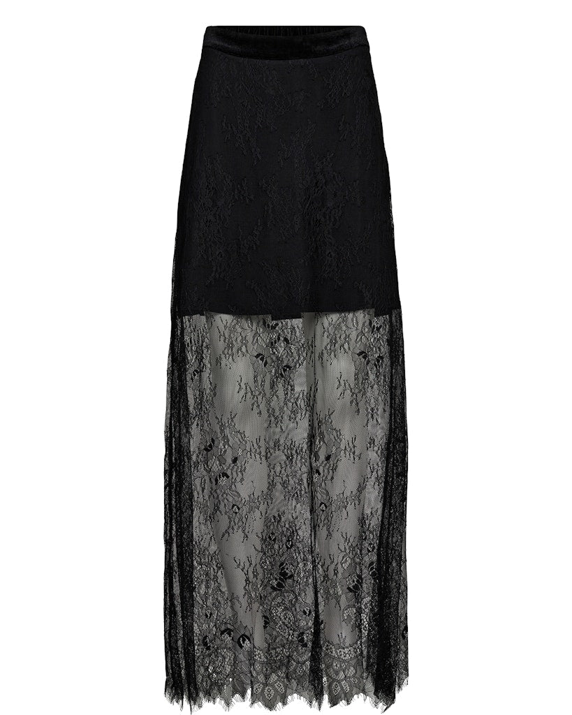 Nümph Nederdel - NuSansa Lang Blonde Nederdel i Caviar