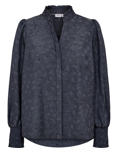 Nümph Skjorte - NuCila Skjorte i Medium Blue Denim