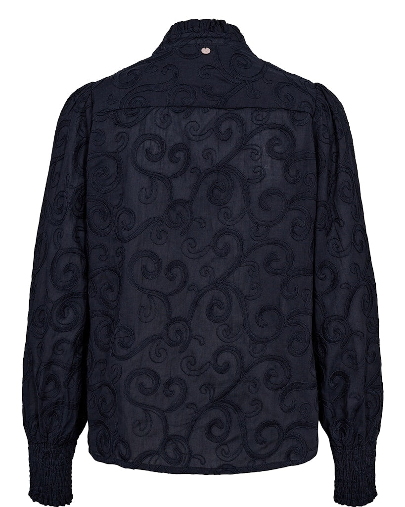 Nümph Skjorte - NuTulka Skjorte i Dark Sapphire