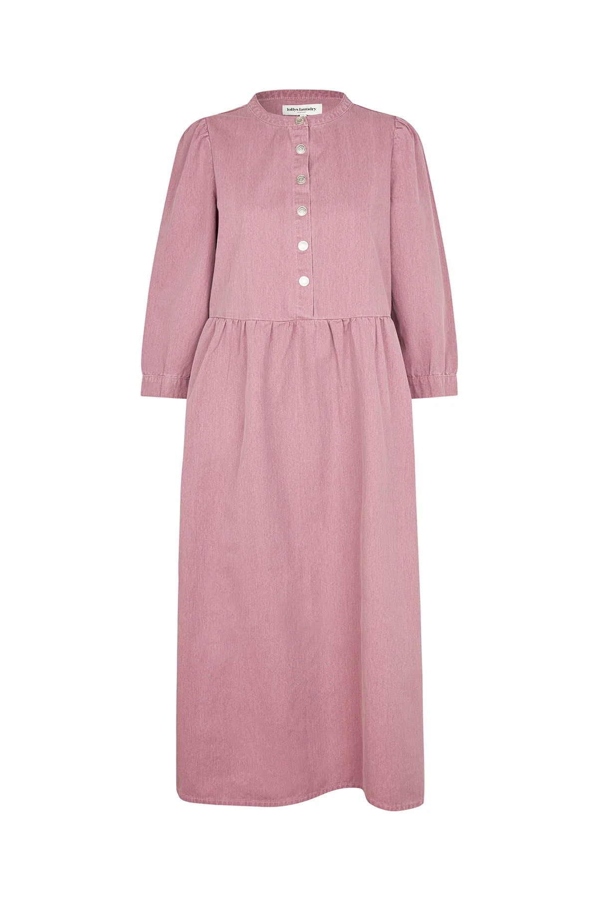 Lollys Laundry Kjole -  OliviaLL Midi 3/4 Ærme Kjole i Plum