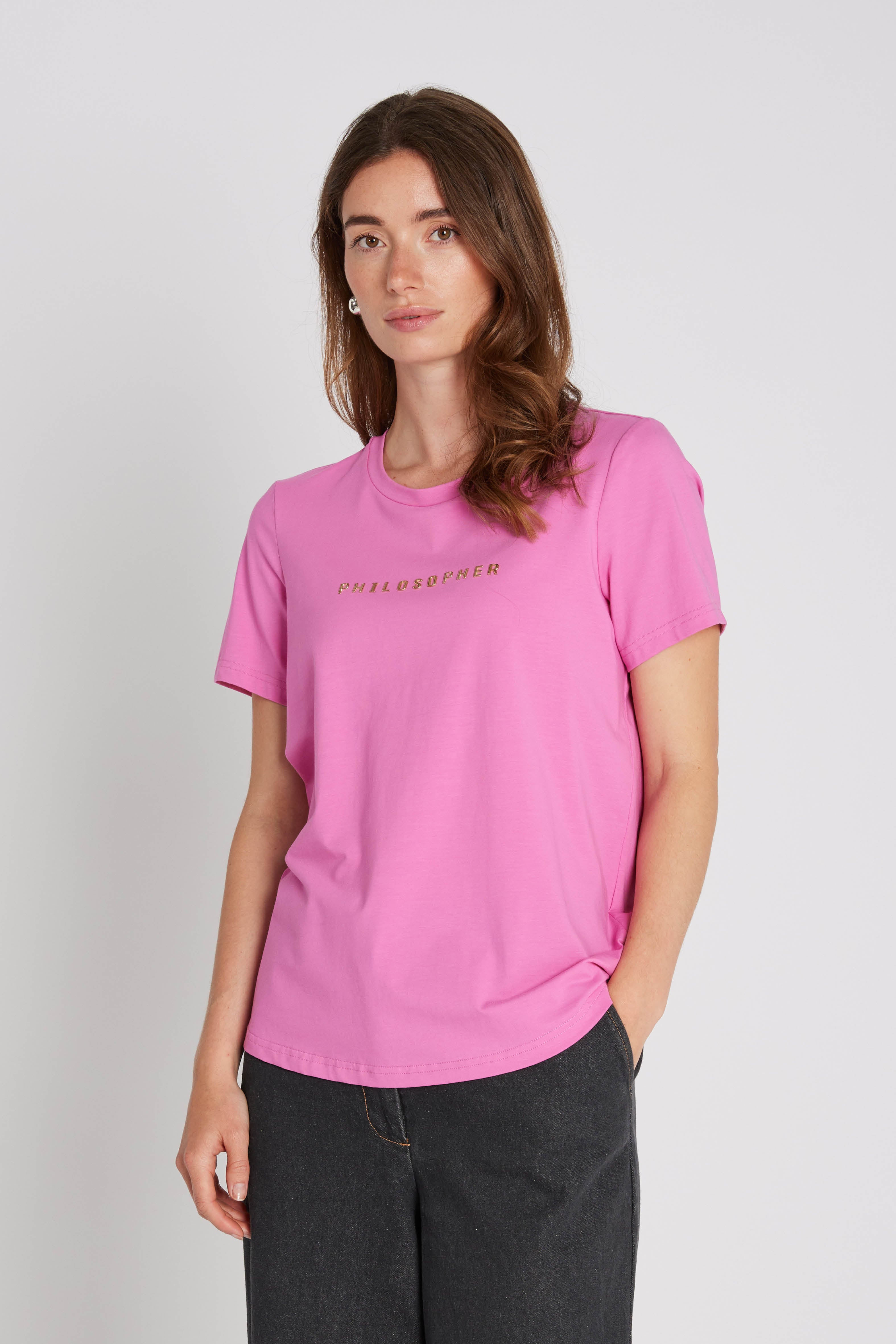 PBO T-shirt - Pbo Philosopher SS T-shirt i Azalea Pink