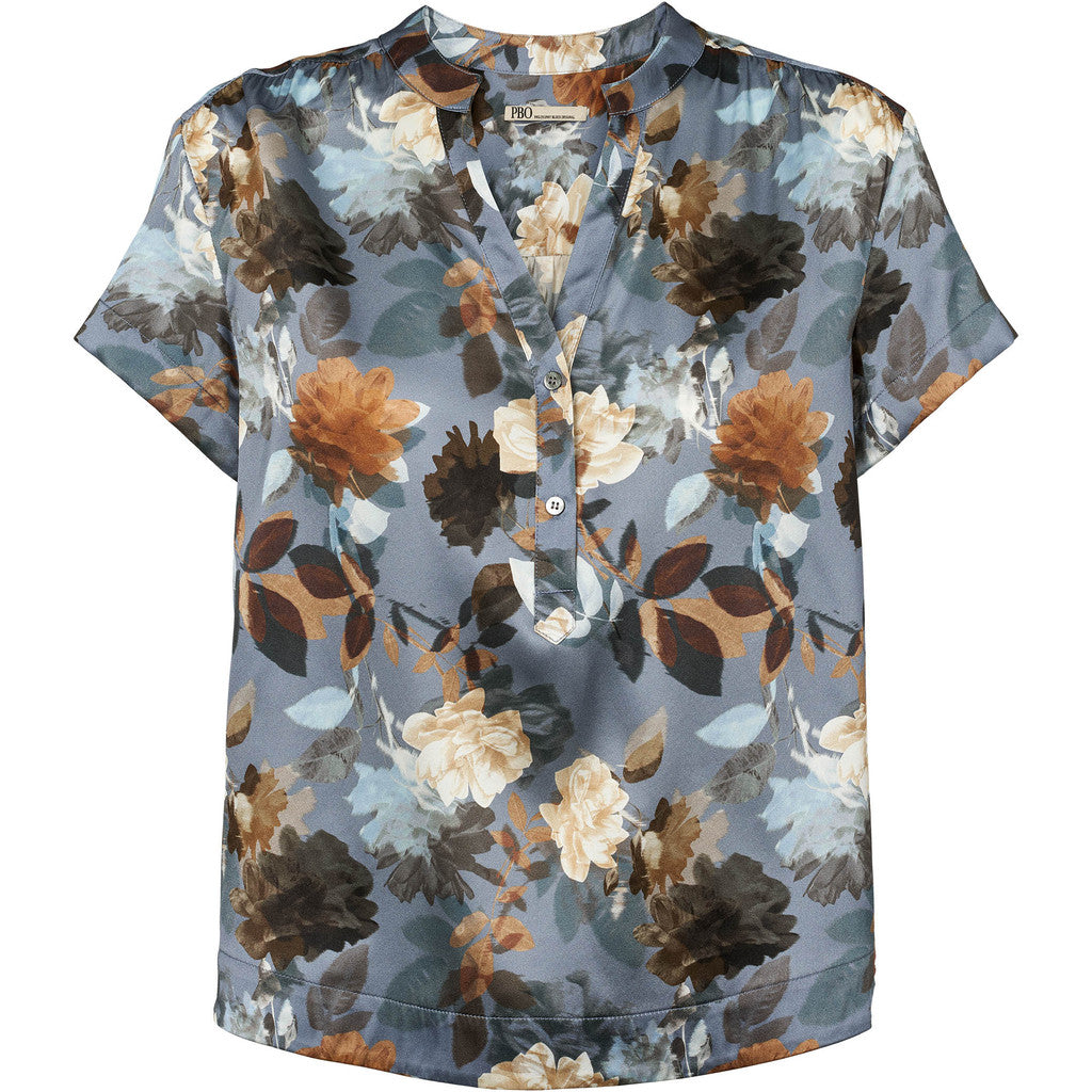 PBO Bluse - PBOKila Bluse i Dark Flower Print
