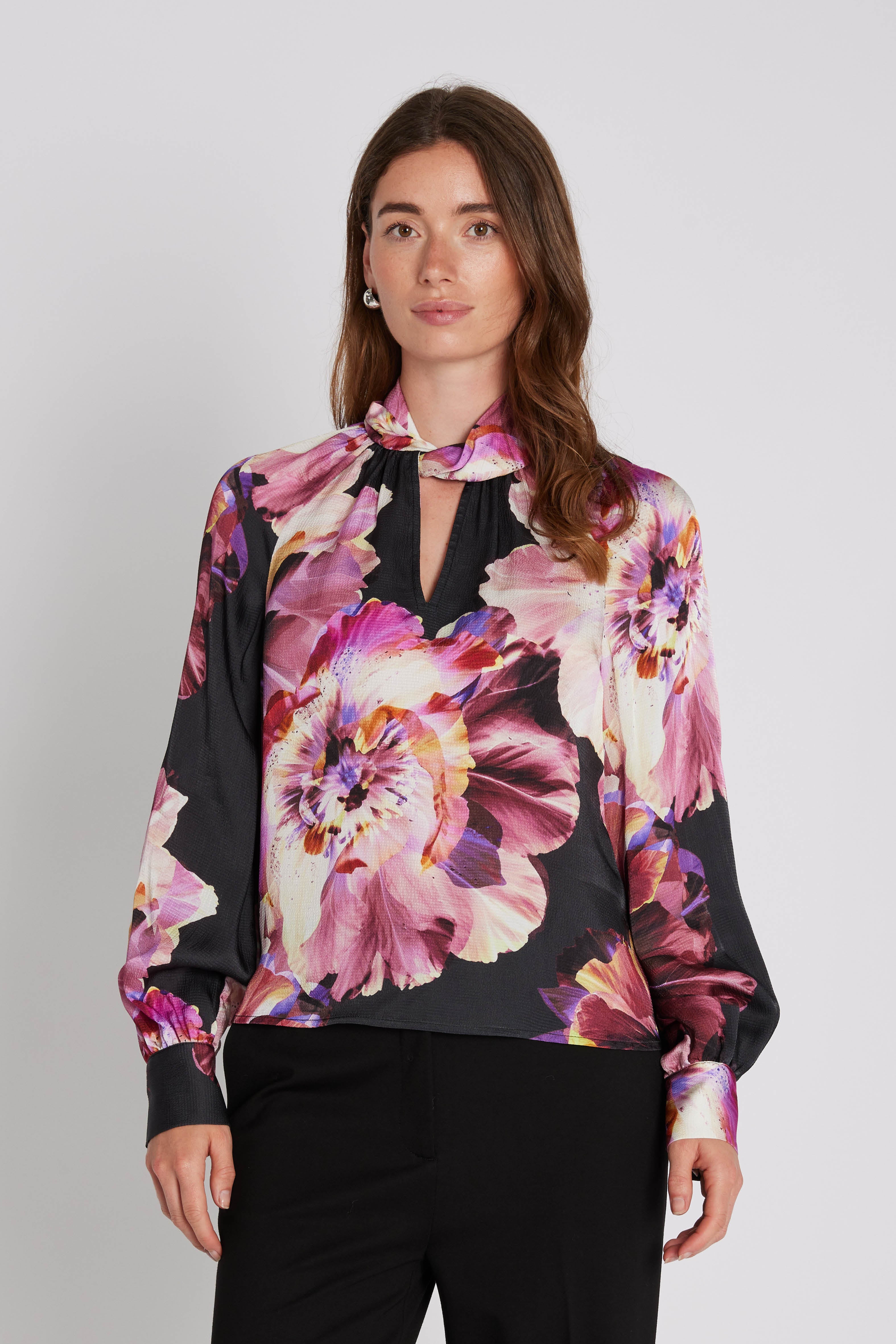 PBO Bluse - PboSorin Bluse i Dark Brown