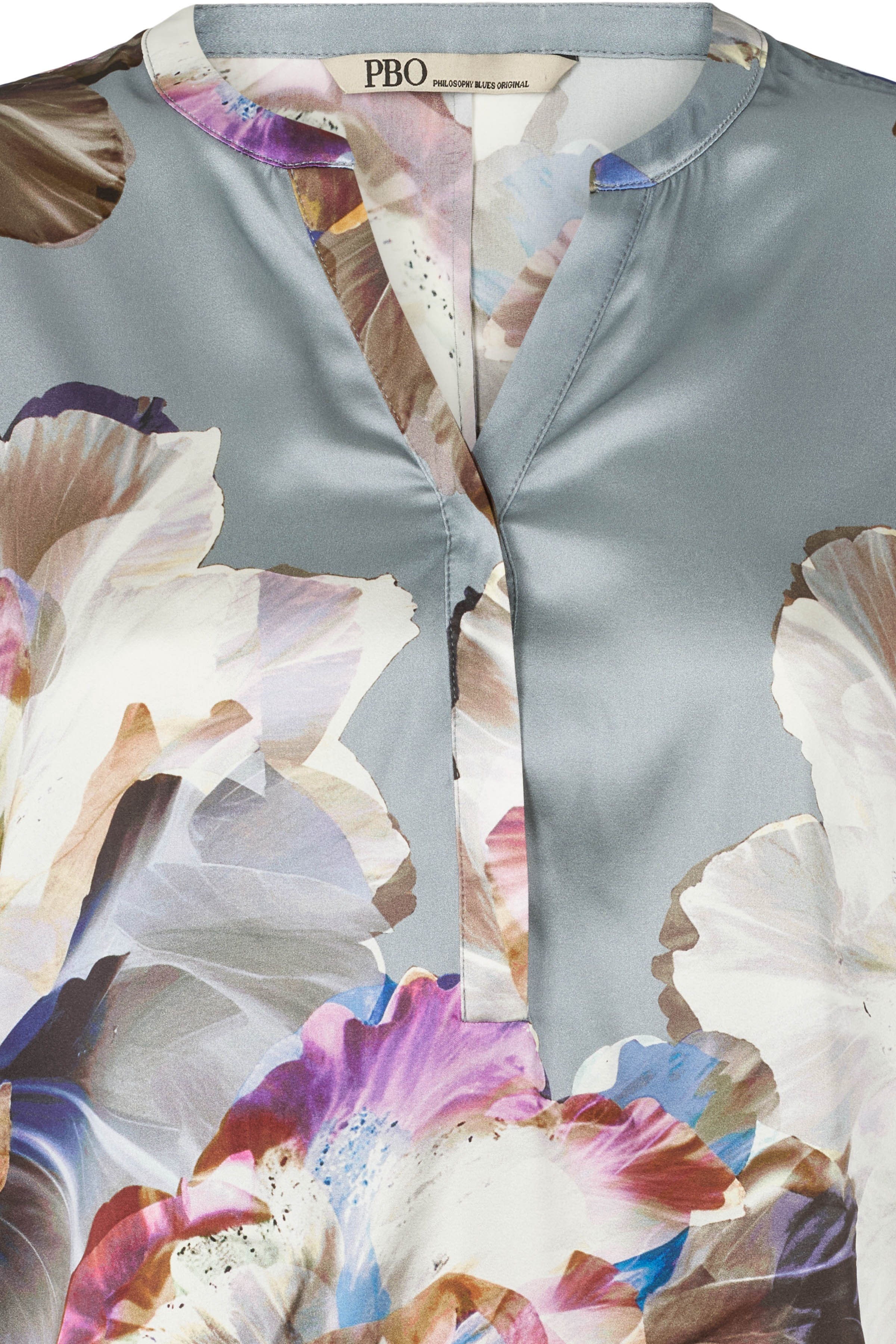 PBO Bluse - PboBali Bluse i Metal Grey