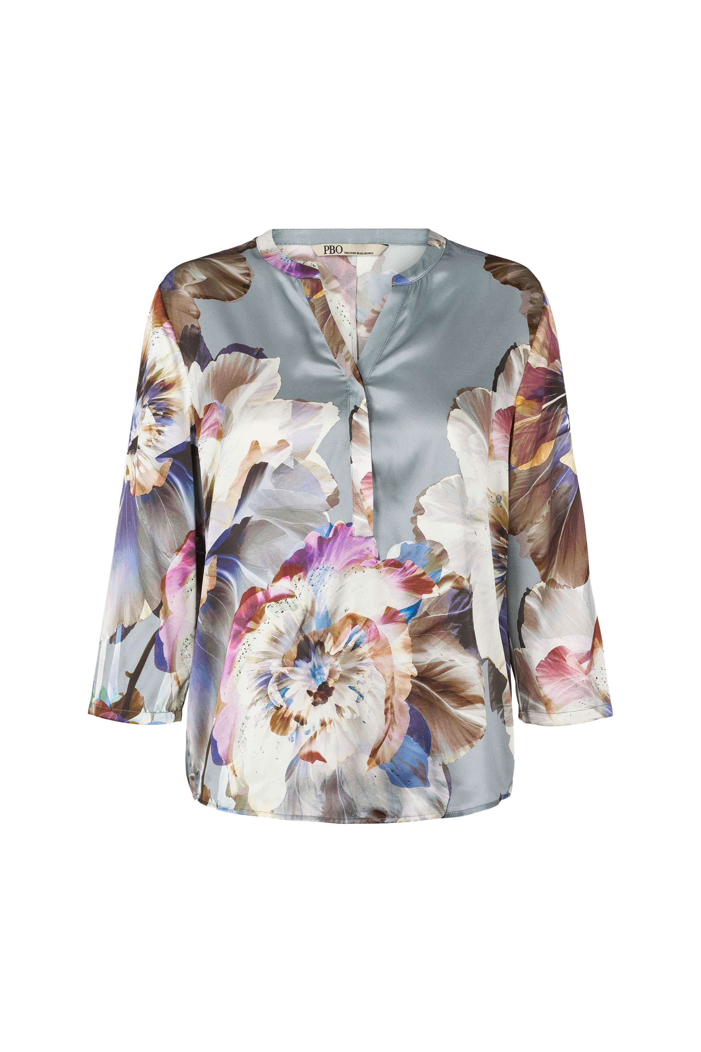 PBO Bluse - PboBali Bluse i Metal Grey