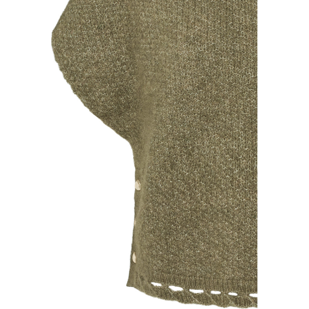 PBO Vest - Vallio Strik vest i Green Melange