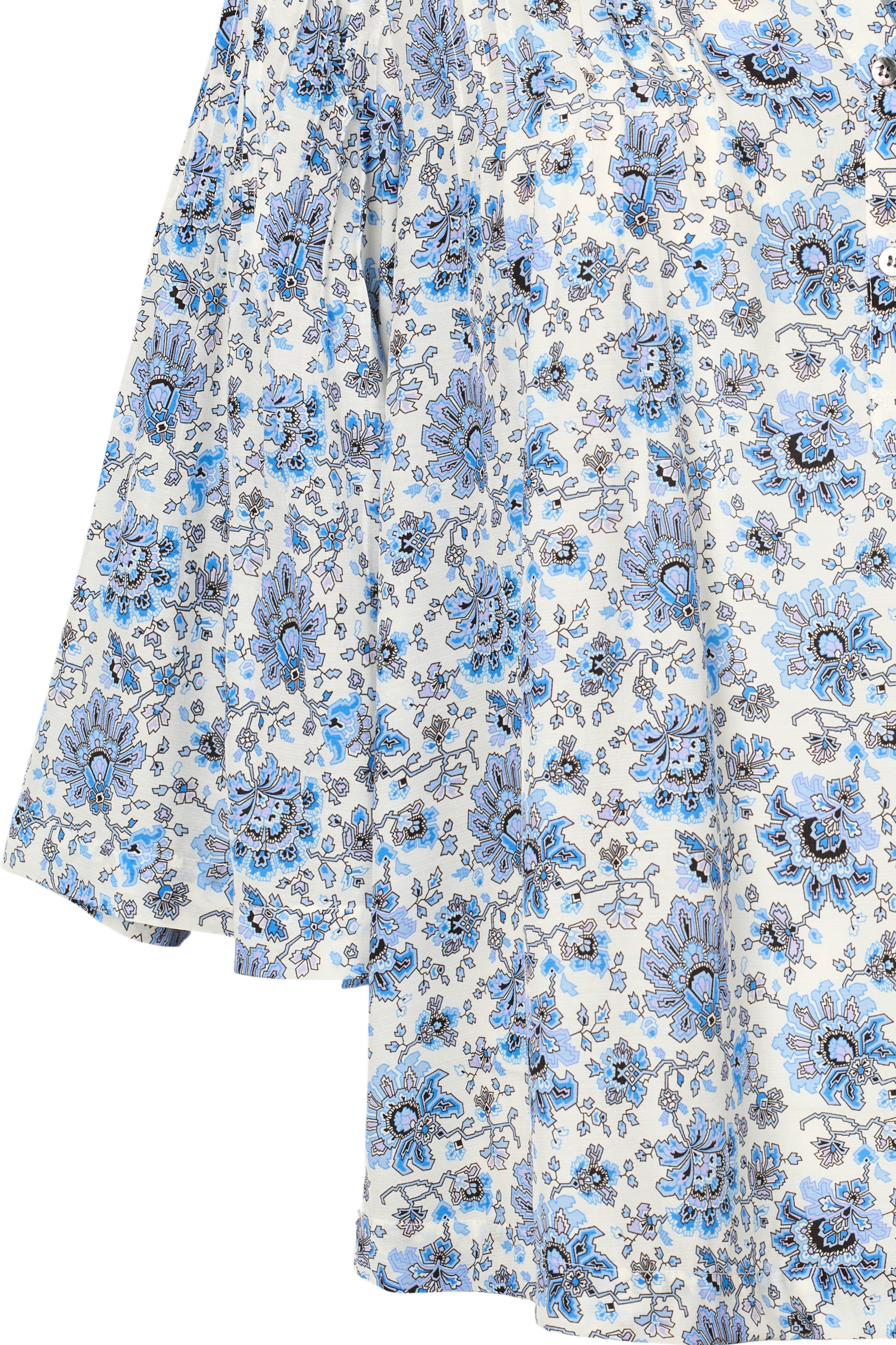 PBO Top - PBOJonmoi Bluse i Blue-Off White