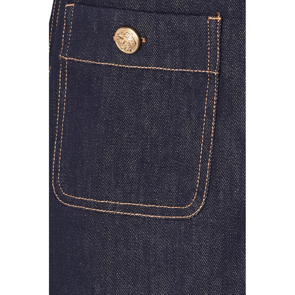 PBO Nederdel - Marmonti Denim Nederdel i Dark Denim