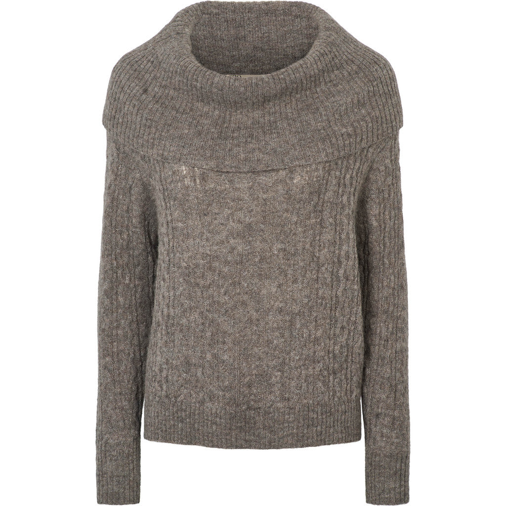PBO Strik - PBOKonia Strik Bluse i Beige Melange