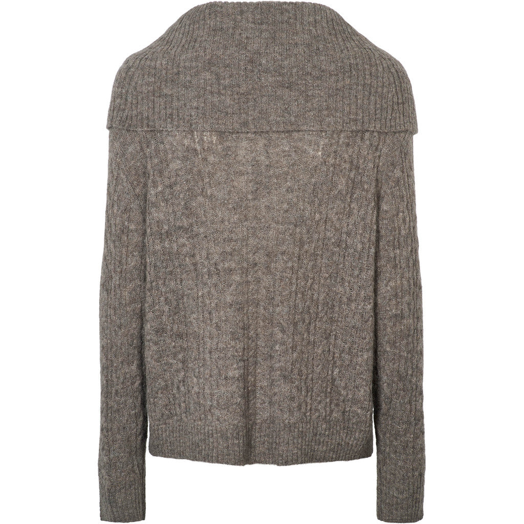 PBO Strik - PBOKonia Strik Bluse i Beige Melange