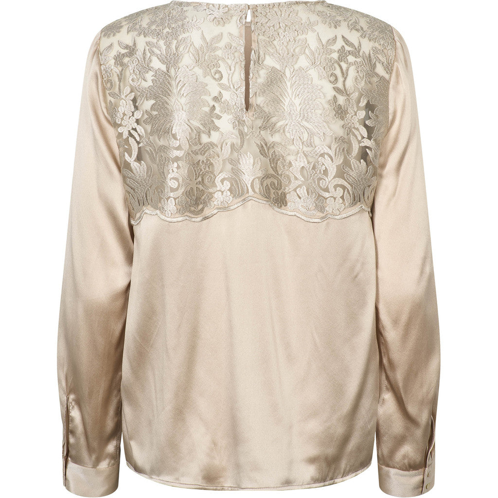 PBO Bluse - PboLaura Bluse i Champagne