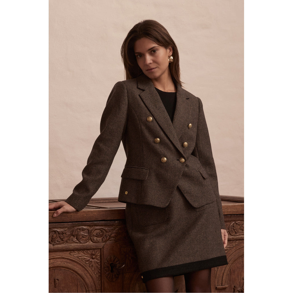 PBO Blazer - PBOCrombie Blazer i Balck-Beige