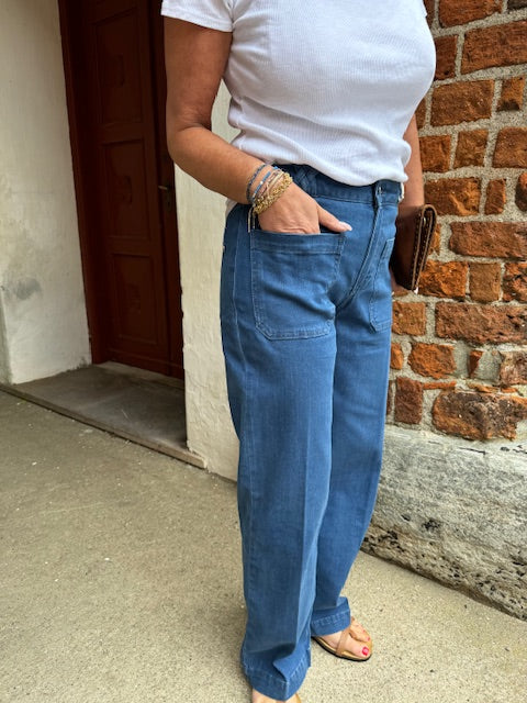 Pieszak Jeans - PD-Birkin Jeans 70´s Wash Dark Volterra i Denim Blue