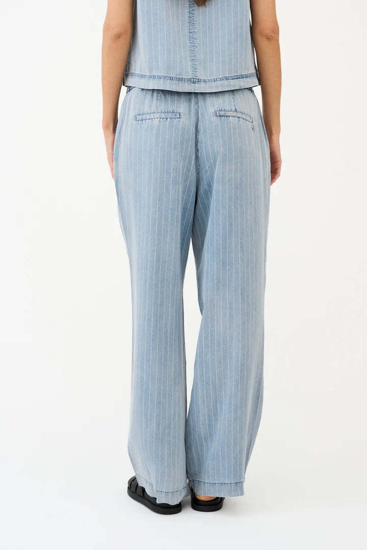 Pieszak Bukser - PD-Drew Denim Stribet Bukser i Denim Blue
