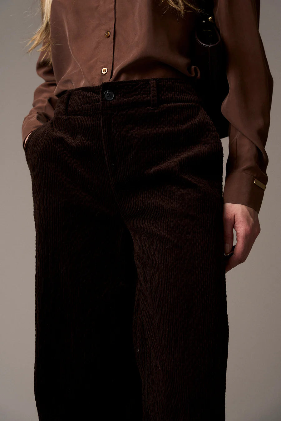 Pieszak Jeans - PD-Gilly Jeans Stunning Corduroy i Black Coffee