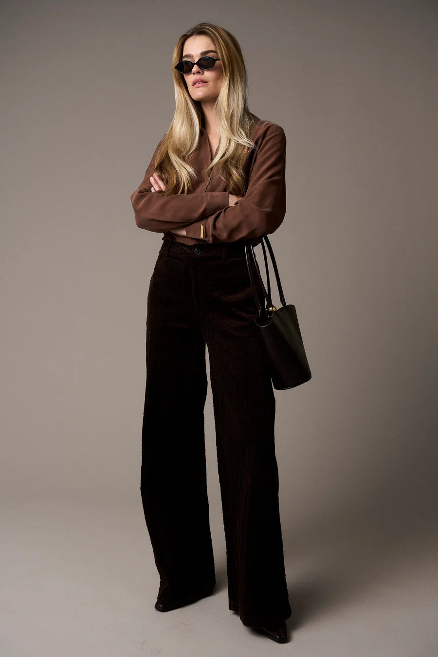 Pieszak Jeans - PD-Gilly Jeans Stunning Corduroy i Black Coffee