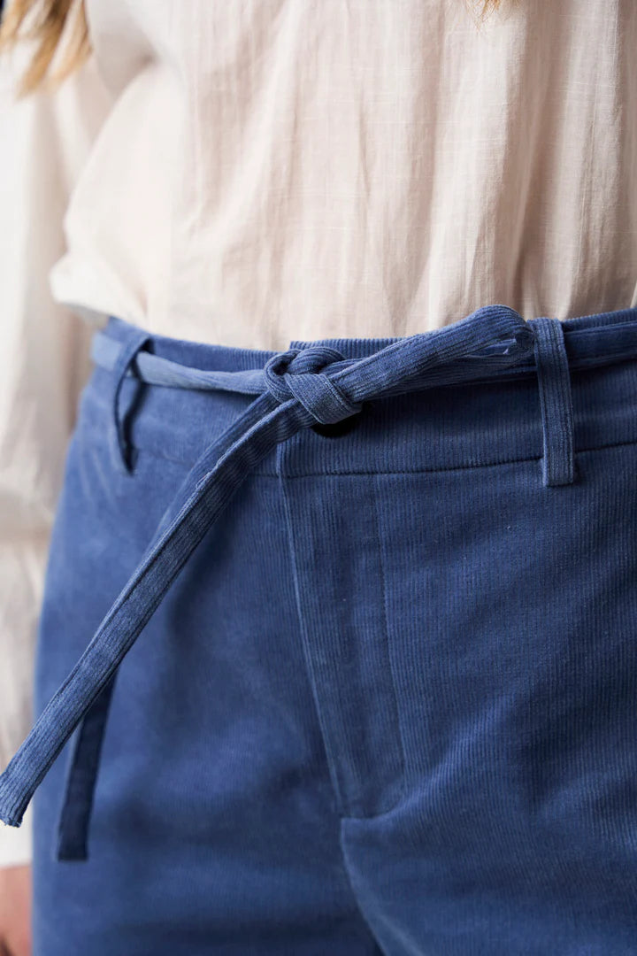 Pieszak Bukser - PD-Melanie Wide Bukser Baby Fløjl i Blue Mist