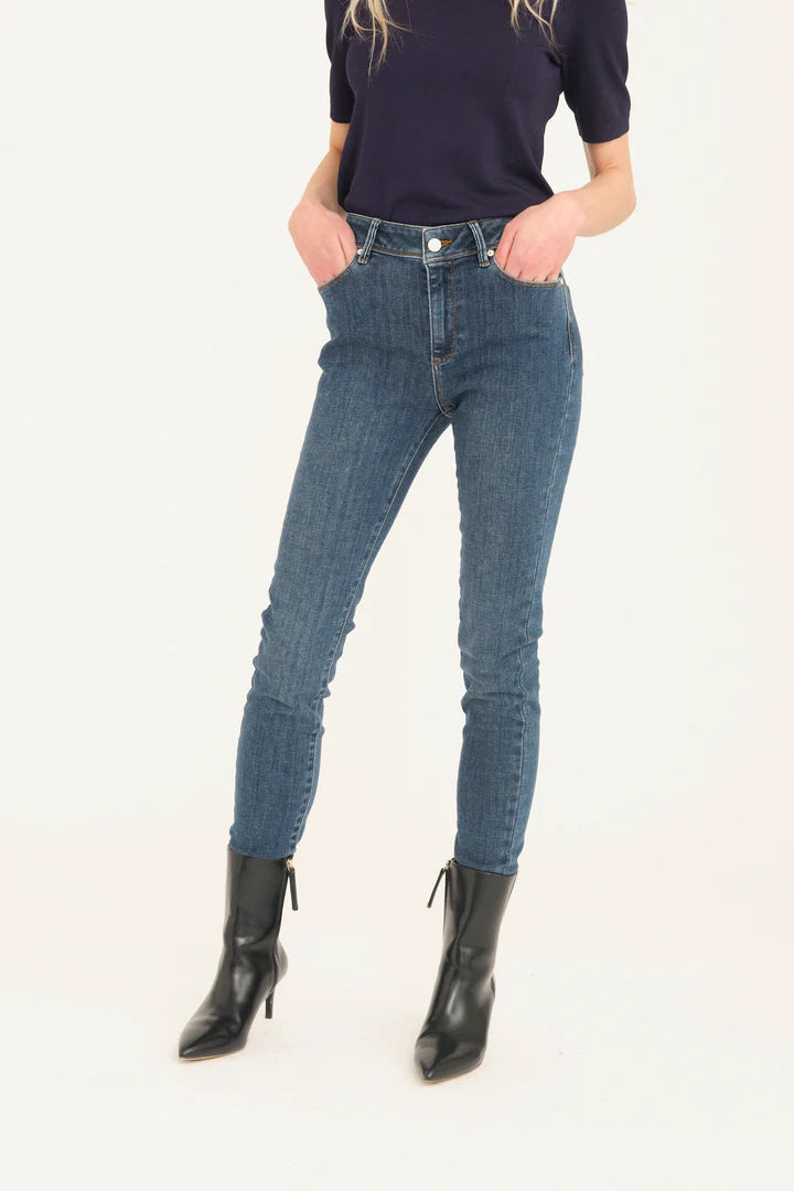 Pieszak Jeans - PD-Poline Cropped Jeans i Washington Wash Denim Blue