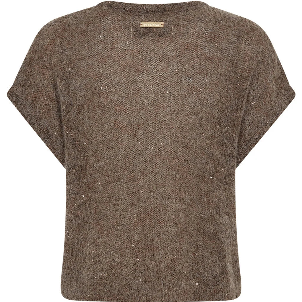 Pieszak Strik - PD-Renee Sequins Batwing Strik i Black Coffee Melange