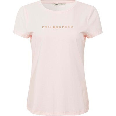 PBO T-shirt - Philosopher T-Shirt i Strawberry Creme