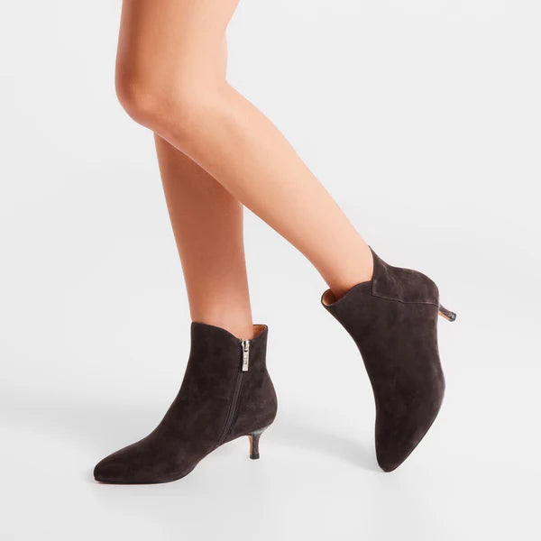 Woden Støvle - Saga Zip Støvle i Chocolate Brown