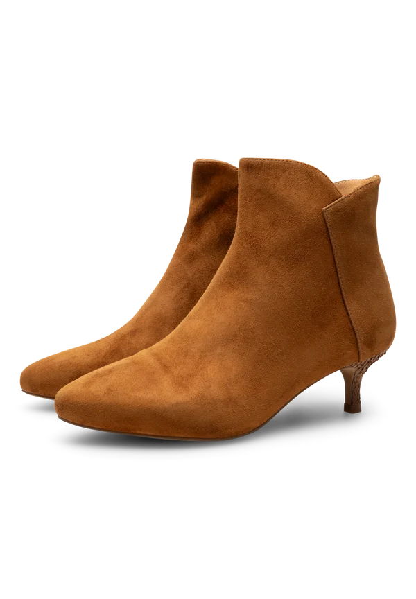 Woden Støvle - Saga Zip Støvle i Dark Tan