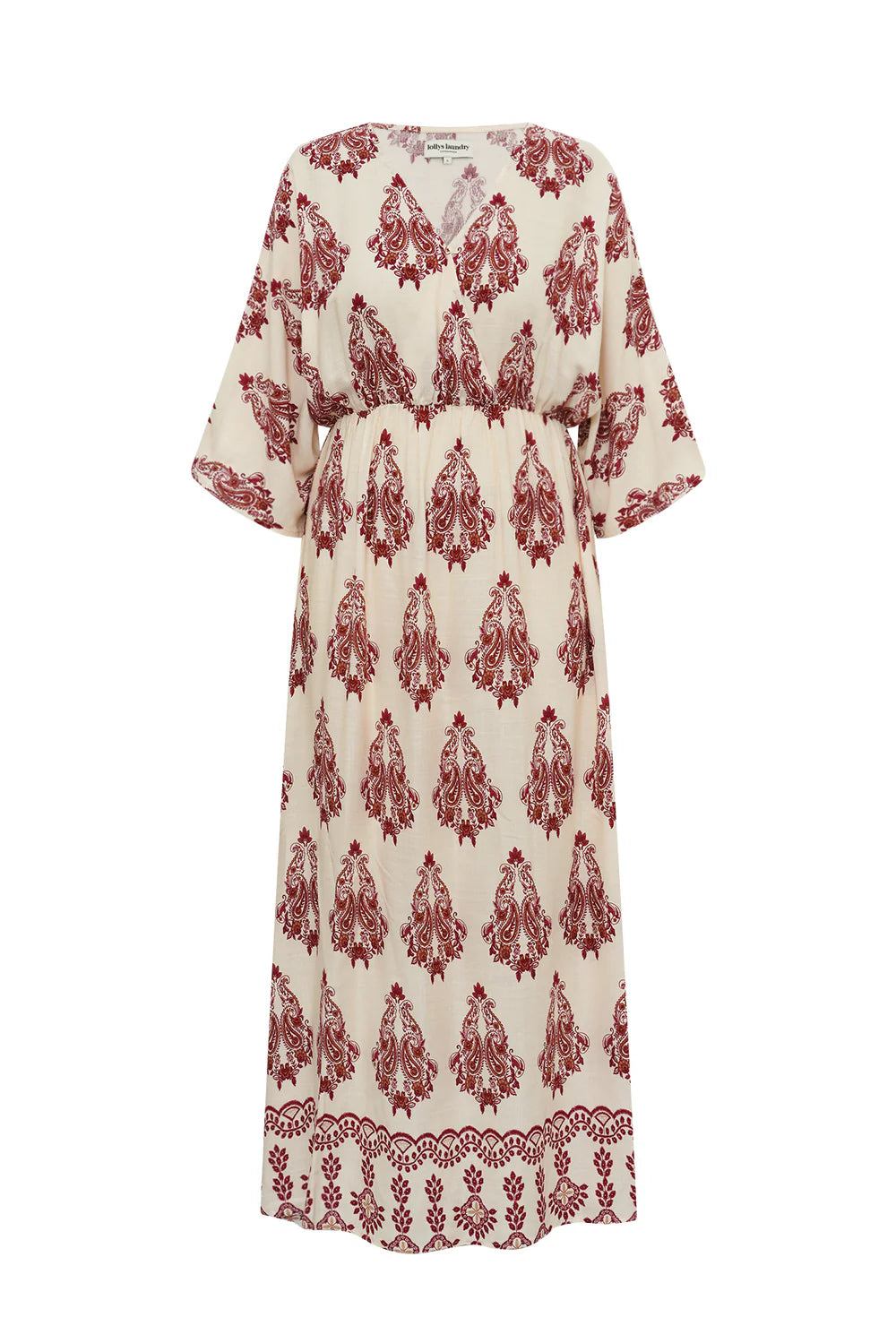 Lollys Laundry Kjole - SavannahLL Maxi Kjole i Creme