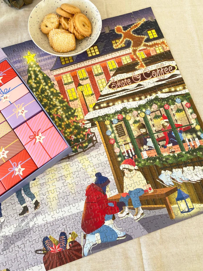 Visse Vasse Kalender - Julekalender Skate & Coffee Puslespil