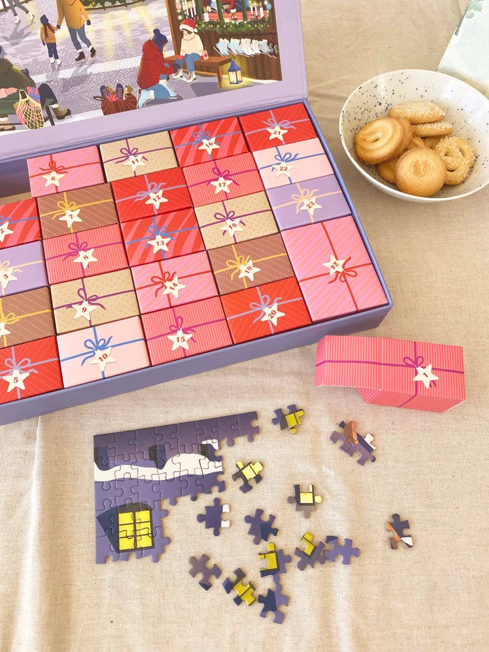 Visse Vasse Kalender - Julekalender Skate & Coffee Puslespil