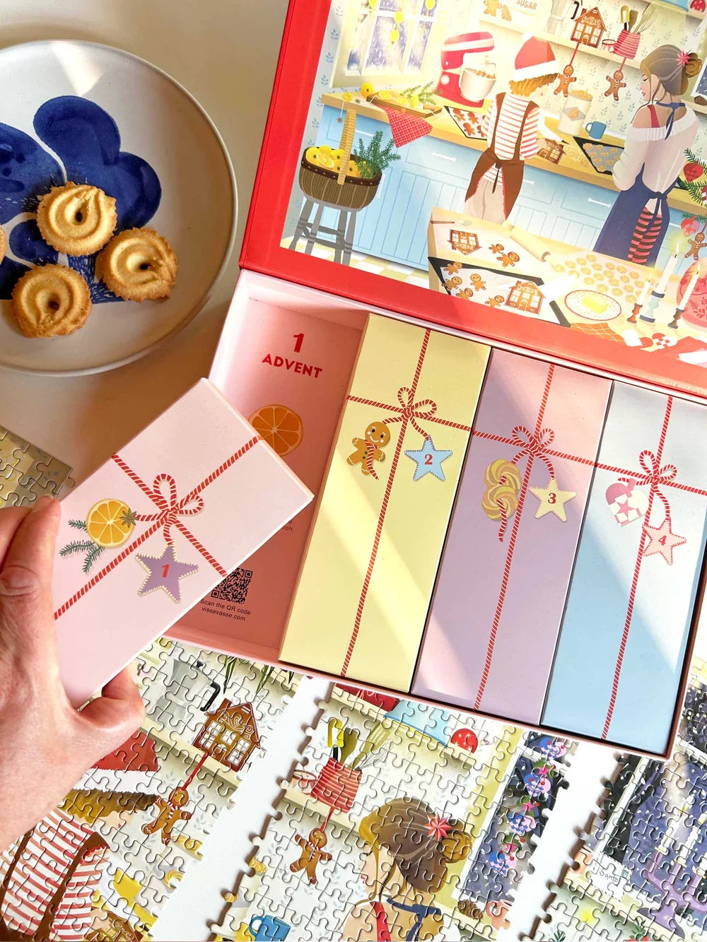 Visse Vasse Kalender - Advent Kalender Sweet Christmas Puslespil