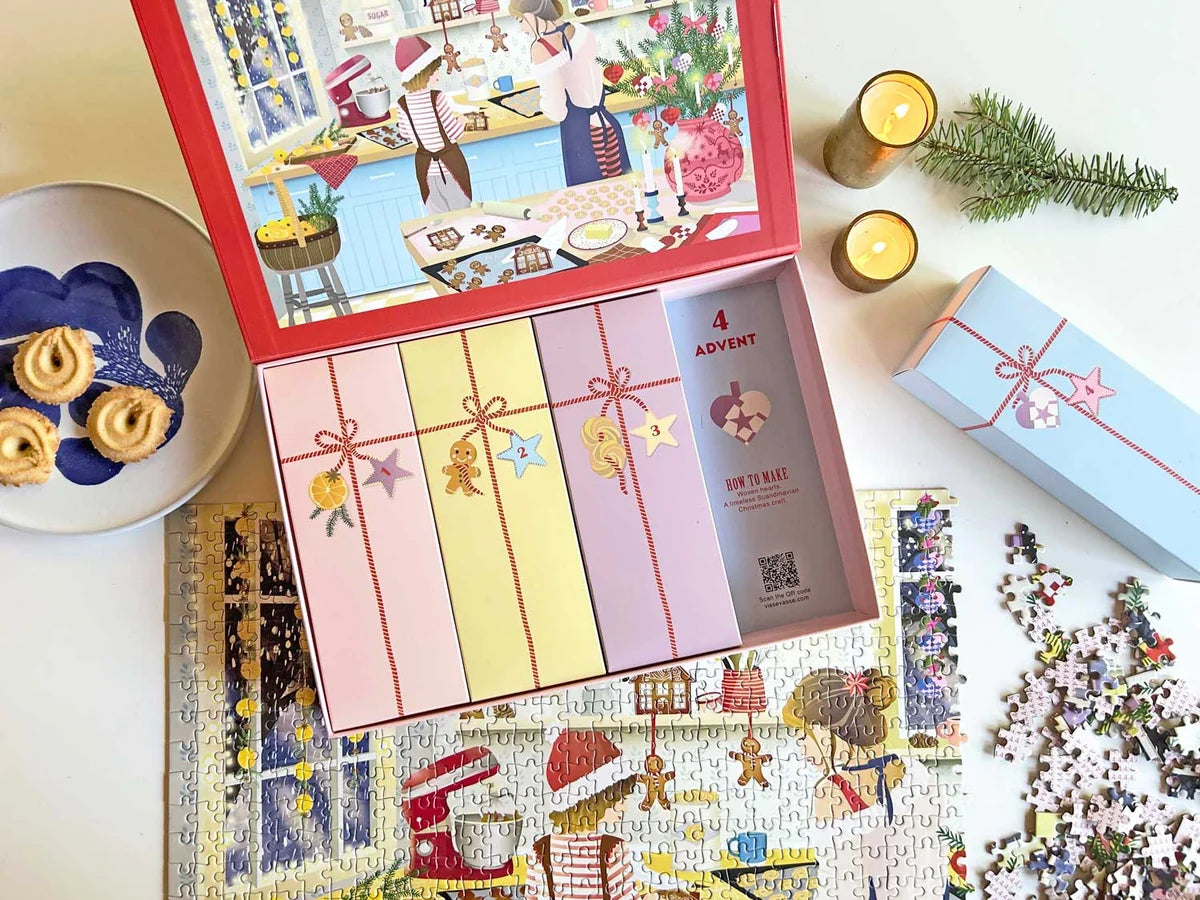 Visse Vasse Kalender - Advent Kalender Sweet Christmas Puslespil