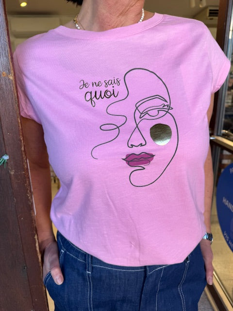Coster Copenhagen T-shirt - T-shirt Med Ansigt i Baby Pink