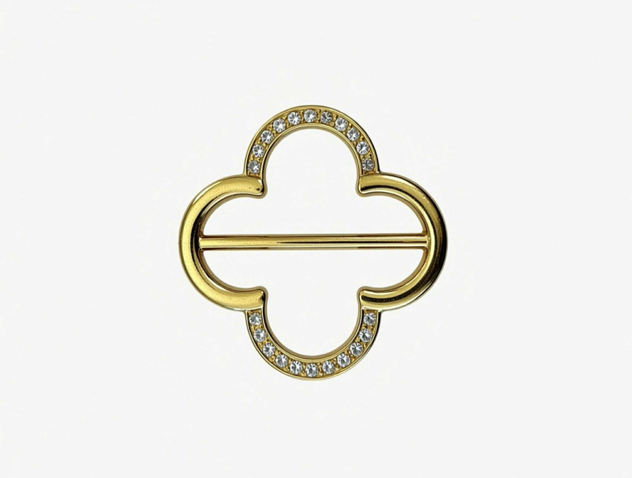 Tim & Simonsen Broche - 595 Madde Tørklæde Ring-Broche Guld Belagt