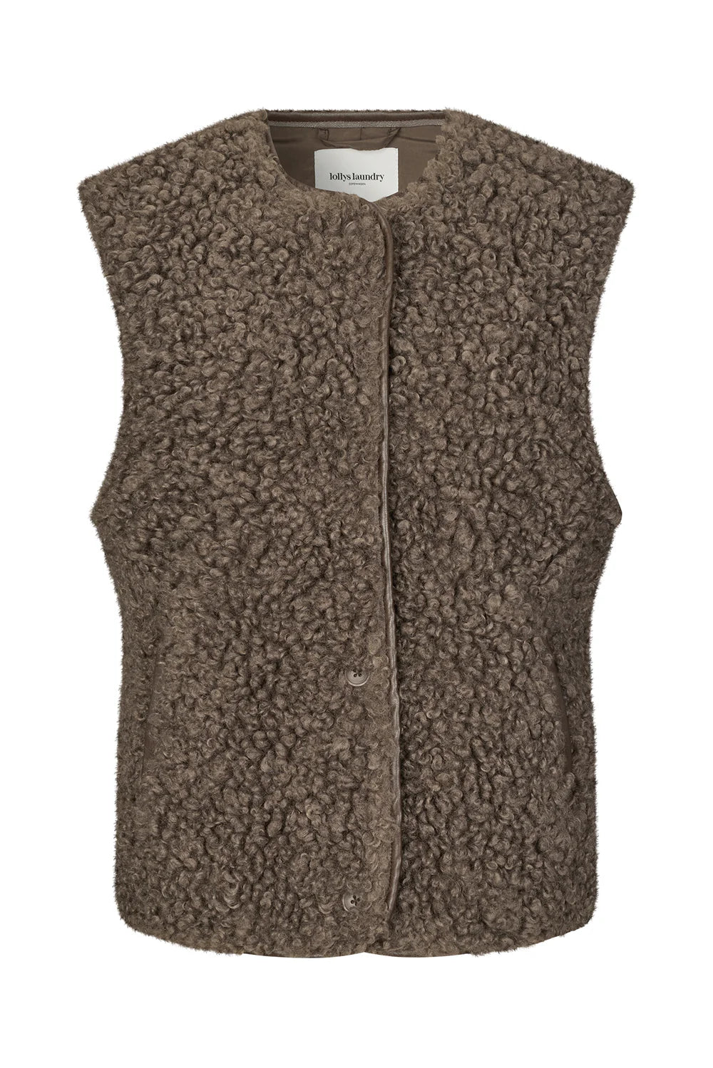 Lollys Laundry Vest - VadaLL Vest i Dark Mokka