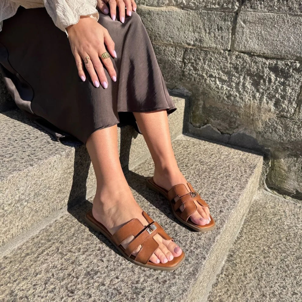 COPENHAGEN SHOES Sandal - Women´s World Sandal i Cognac