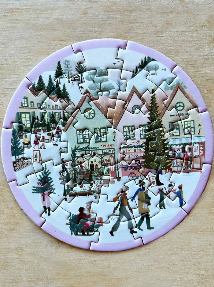 Visse Vasse Puslespil - White Christmas Mini Puslespil 42 Brikker
