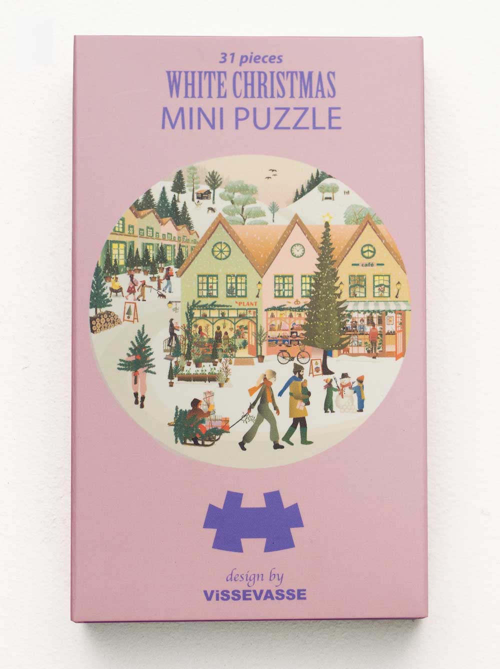 Visse Vasse Puslespil - White Christmas Mini Puslespil 42 Brikker