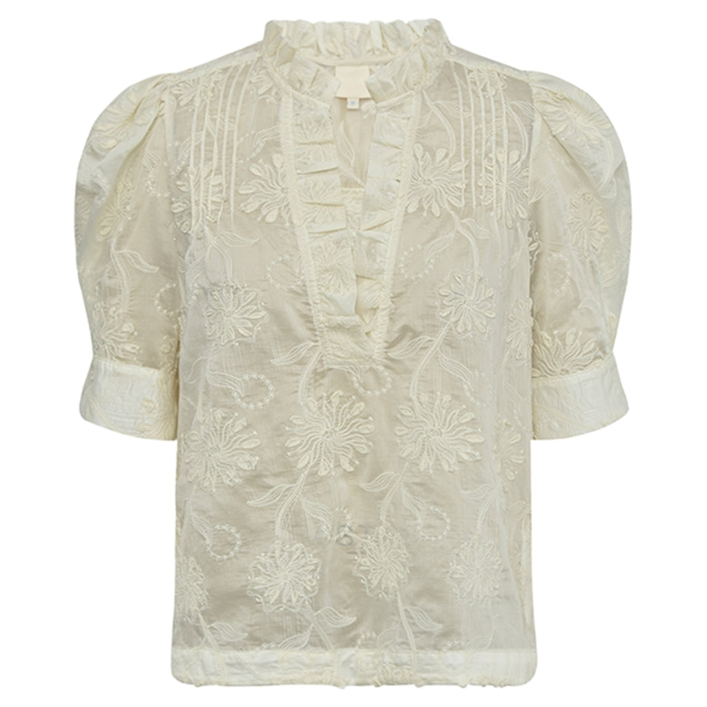 Gossia Bluse - AmarGO Lace Bluse i Creme