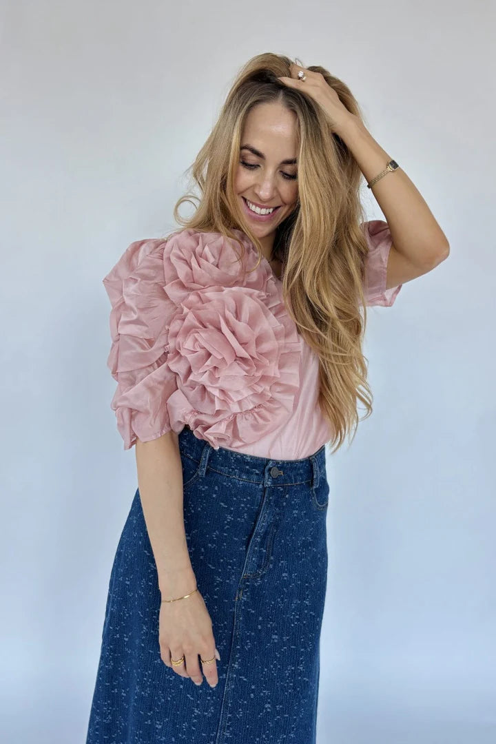 Gossia Bluse - AnnsofiGO Bluse i Dusty Rose
