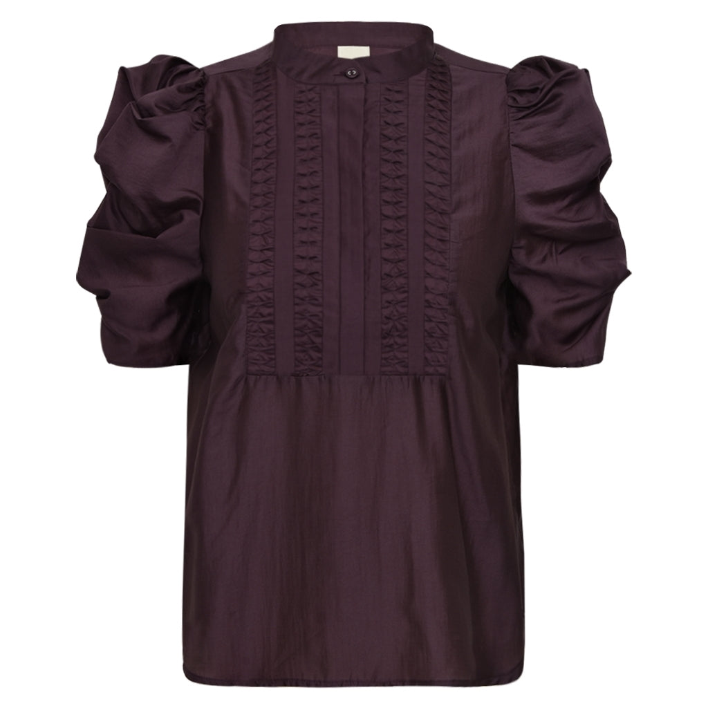 Gossia Bluse - AnnSofiGO Lull Bluse i Plum