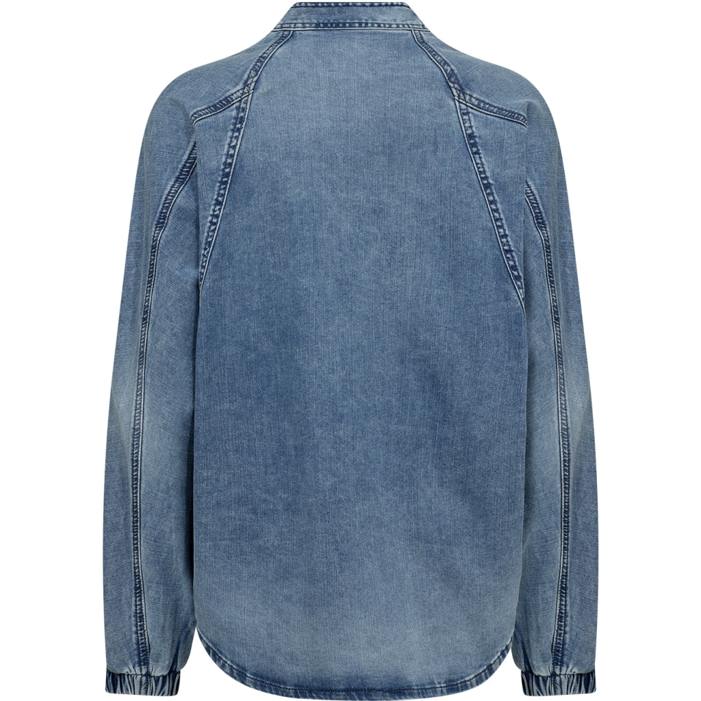 Gossia Skjorte - BasmaGO Millie Denim Skjorte i Blue Jean