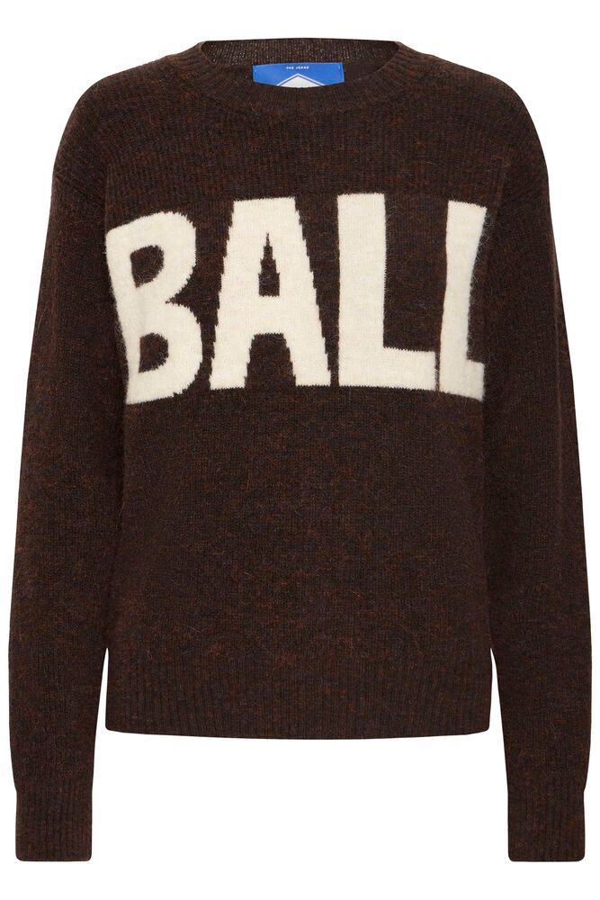 BALL Original Sweat - BaStacy Rib Strik i Coffee Bean