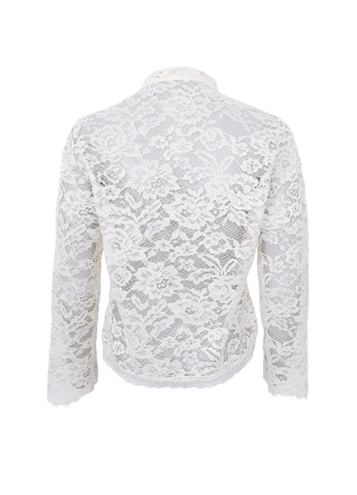 Black Colour Bluse - BcRosa Napoleon Bluse I Off White
