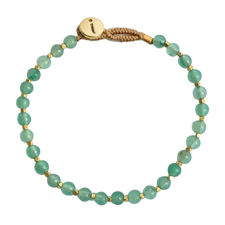 IBU Jewels Armbånd - Bo16 Bo Round Armbånd i Aventurine