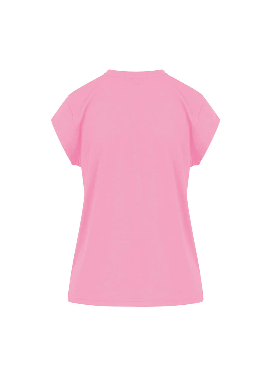 Coster Copenhagen T-shirt - CC-Heart Basic T-shirt V-Hals i Baby Pink