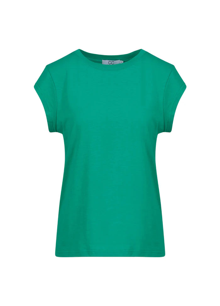Coster Copenhagen T-shirt - CC-Heart Basic T-shirt Rund Hals i Clover Green